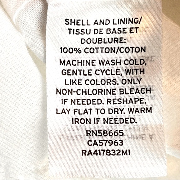 Rachel Parcell Ruffle Detail Cotton Eyelet Blouse Short Sleeve Sz S - Picture 11 of 11